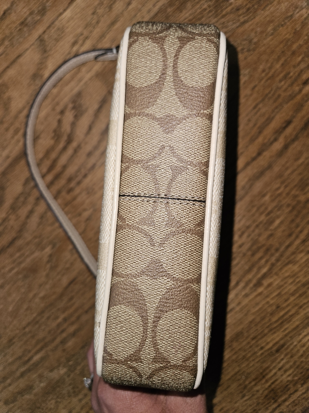 Coach Nolita Cream Signature C mini Bag with Gold Hardware - Picture 4 of 12